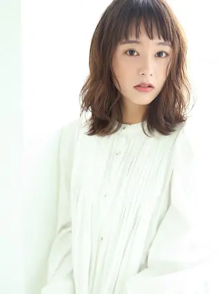 ミディアム inity　杉本 美羽のヘアスタイル