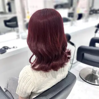 ミディアム 艶カラー美髪縮毛矯正 /髪質改善✨️ユウキのヘアスタイル