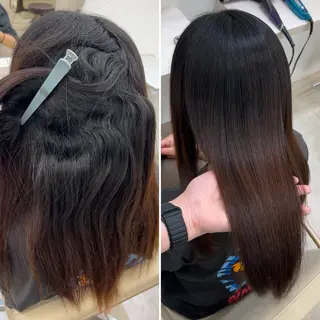 セミロング 髪質改善/縮毛矯正 梅田茶屋町/西尾祐作のヘアスタイル