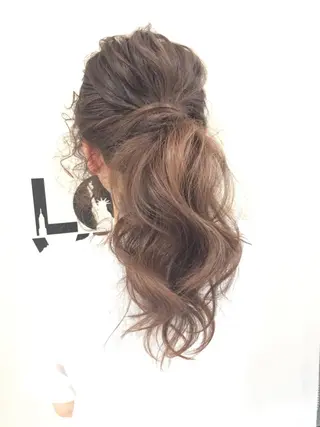 セミロング ✂️小顔カット✂️ 山本有紀のヘアスタイル