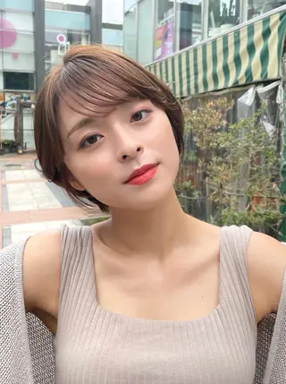 ショート Ms.CHARM所属・ハイライト無料 韓国ヘア/レイヤーのヘアスタイル