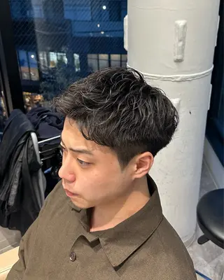 ショート パーマ メンズ SALOWIN下北No.R店所属・下北沢／メンズヘア/ メンズパーマ/優樹のヘアスタイル