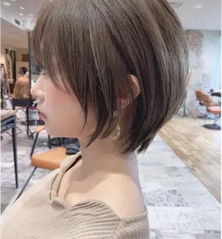 ショート レイヤーボブ/ 艶カラー/サナ🌼のヘアスタイル