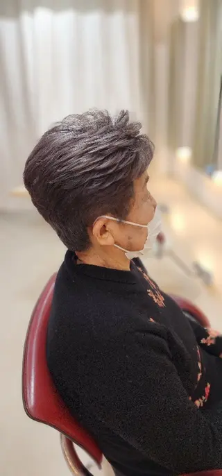 ショート カラー パーマ hairmake Juinのヘアスタイル