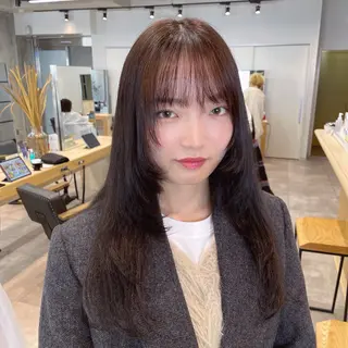 ロング カラー 透明感カラー×ヘア アレンジ🪽しおりのヘアスタイル