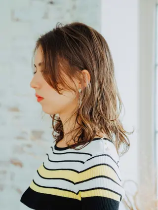 ミディアム カラー ヘアアレンジ 北九州美容室 🕊️わかな✂︎のヘアスタイル