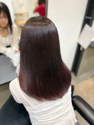 セミロング カラー 札幌艶髪/透明感 カラー🍓さつき🍓のヘアスタイル