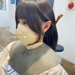 ミディアム カラー 🥣 hashi 🛋️のヘアスタイル