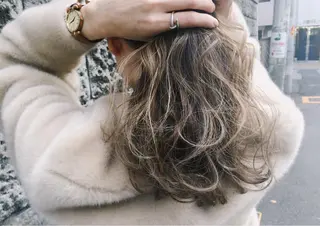 セミロング カラー 🌈髪質改善カラーの 🌈坂本侑樹のヘアスタイル