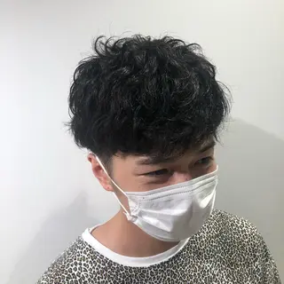 ショート カラー パーマ ヘアアレンジ メンズ パーソナルカラー合わ せたカラー🤍なつみのヘアスタイル