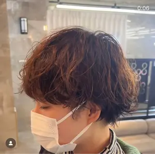 ショート パーマ sand   横浜所属・小林 叶佳のヘアスタイル