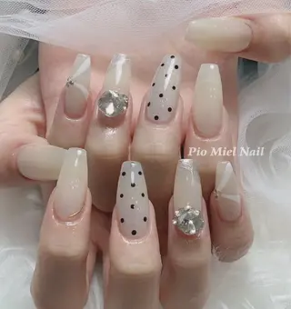 ネイル HANA 長さだしのネイルデザイン