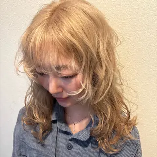 ミディアム nonoka/ ブリーチ/モニカのヘアスタイル