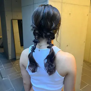 ロング ヘアアレンジ 〖❁田尻千尋| LEONID❁〗のヘアスタイル