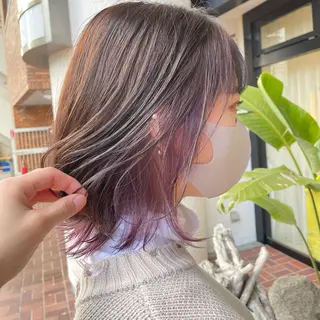 ミディアム カラー haf店長 ✂︎タカハシレン✂︎のヘアスタイル