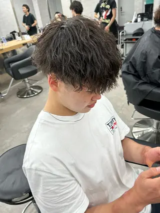 ショート パーマ メンズ 🐺森 雄飛/メンズ 韓国ヘアのヘアスタイル