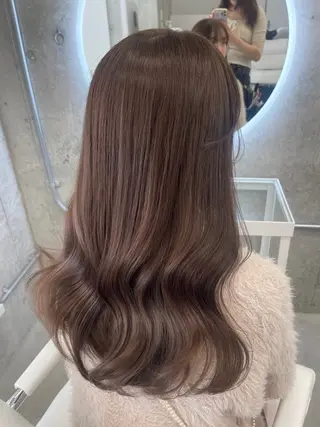 セミロング 透明感カラー🎀 icyきなみのヘアスタイル