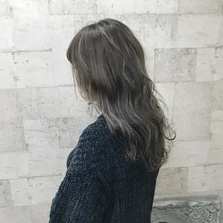 ロング カラー インナーカラー/天神 ブリーチ/吉田のヘアスタイル
