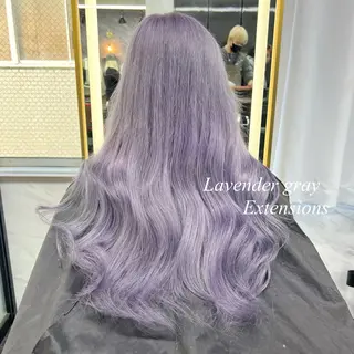 ロング カラー シールエクステ特化 ハイトーン、NANAのヘアスタイル