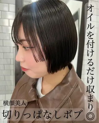 ショート 紙屋町ショート /ボブ　パーマ河内蓮のヘアスタイル