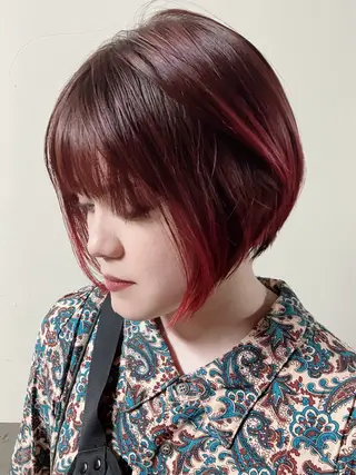 ショート fumikaブリーチ /ウルフのヘアスタイル