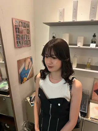 ミディアム カラー Rosso Hair＆SPA 大橋店所属・yuumi／透明感 カラー♩のヘアスタイル