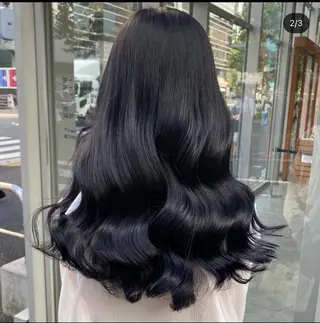 ロング カラー ヘアアレンジ レイヤー×透明感カラ ーHAYATOのヘアスタイル