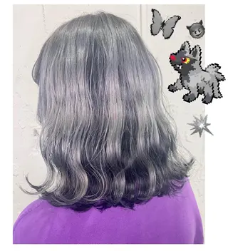 ミディアム カラー GARU-ガル-所属・TSUNO🦖 派手髪/オタク美容師のヘアスタイル