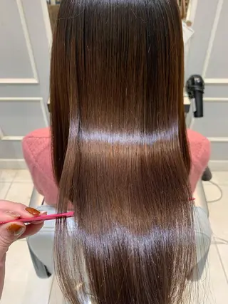 ミディアム カラー パーマ メンズ キッズ 酸熱トリートメント/ 髪質改善🌟玉井香奈のヘアスタイル