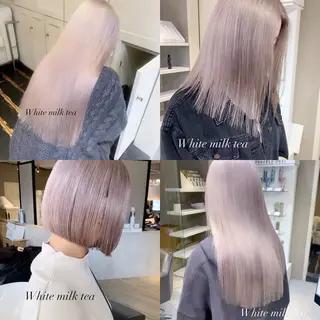 ロング カラー ✨Tiam渋谷✨ しゅけ／ハイトーンのヘアスタイル