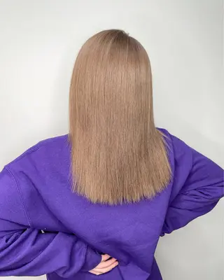 セミロング カラー loa所属・🔗透明感カラー🔗 エクステ✂️はるちかのヘアスタイル