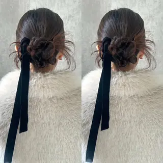 ヘアアレンジ シールエクステ🎀 羽エクステ🌙しぇるのヘアスタイル