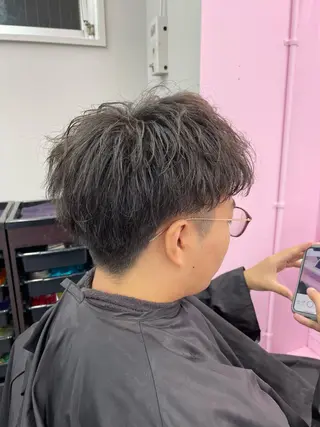 メンズ メンズ特化/パーマ/ ブリーチ/福島 千颯のヘアスタイル