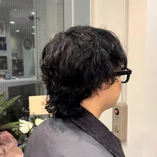 パーマ メンズ aura所属・カラー/メンズパーマ 岩角昂音のヘアスタイル