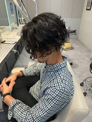 ミディアム パーマ メンズ 巻ける美髪矯正/ 韓国ヘア/yutaのヘアスタイル