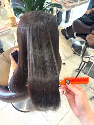 ロング パーマ カット/暖色カラー/ rikako🌻のヘアスタイル