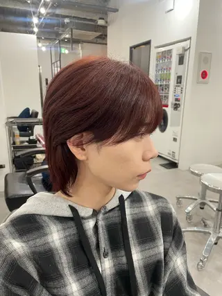 カラー メンズ EleRe 栄所属・はやしだ あおいのヘアスタイル