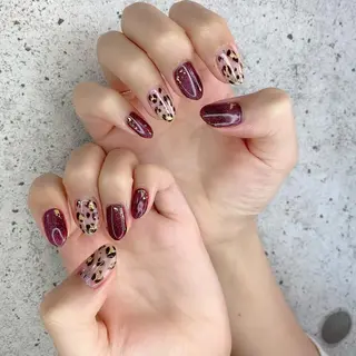 ミディアム カラー パーマ ヘアアレンジ メンズ キッズ ネイル マツエク・マツパ Salon Ｋのネイルデザイン