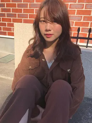 セミロング GLROW haruhiのヘアスタイル