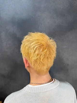 ショート カラー メンズ カラー/毛流れカット 特化︎ ひなり🥀のヘアスタイル