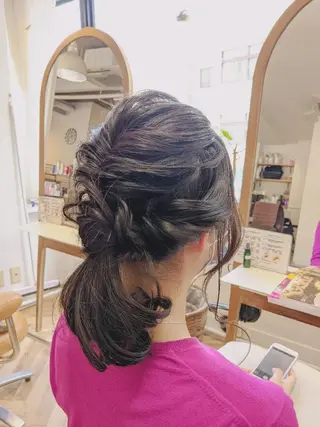 ミディアム 中野 雅子のヘアスタイル