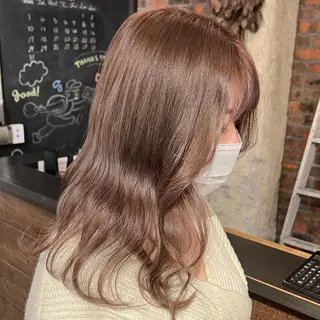 セミロング カラー Rino kanayama所属・Rino 金山 / 宮澤 萌のヘアスタイル