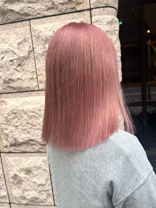 ミディアム welring hair salon所属・azusa/心斎橋/ ハイトーンカラーのヘアスタイル