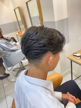 パーマ メンズ 🌟メンズ/ミニボブ Marin💟のヘアスタイル