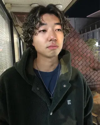パーマ ヘアアレンジ メンズ ainico+所属・メンズ特化✂️栗原 侑也のヘアスタイル