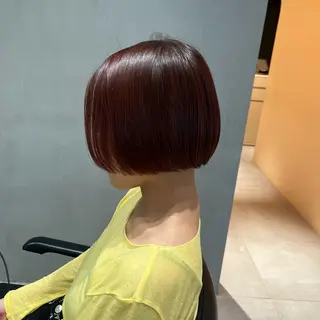 ショート ナミ🩶暗髪/暖色 ❤️/透明感/縮毛のヘアスタイル