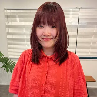 カラー bon ami所属・むかいやま なおのヘアスタイル