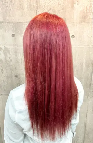 ロング カラー レイヤー/韓国 ハイトーン興津史弥のヘアスタイル