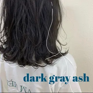 ミディアム カラー ヘアアレンジ 赤味消し.髪質改善 🌿𝘠𝘜𝘙𝘐のヘアスタイル