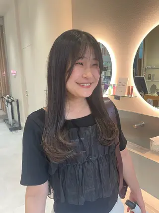 ロング MINX 野村実莉 カット/パーマのヘアスタイル